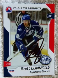 Tampa Bay Lightning Brett Connolly Signed 12/13 AHL Top Prospects Card Auto - Imagen 1 de 1