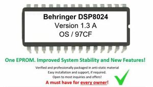 Behringer DSP8024 Version 1.3A Update Firmware Upgrade Eprom or convert DSP9024