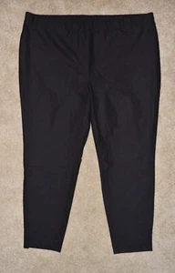 New Womens Mango MNG Pants 3XL Ankle Skinny Leg Black Elastic Waist Pull On - Picture 1 of 3