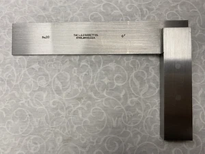 STARRETT No. 20 Hardened Steel Square 6" Made in USA - Picture 1 of 14