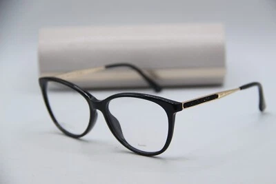 NUEVAS GAFAS JIMMY CHOO JC 379 807 MARCO AUTÉNTICO ORO NEGRO 54-15 Foto 1 de 4