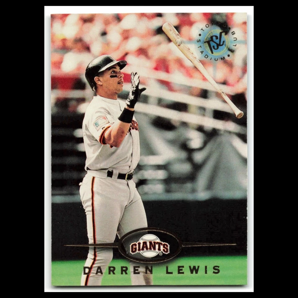 Darren Lewis #74 1995 Topps Stadium Club San Francisco Giants Baseball Card MLB - Image 1 of 3