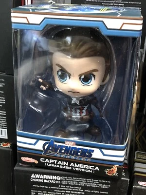 Genuino Hot Toys Cosbaby Figura de Juguete Capitán América Desenmascarado Marvel Avengers Foto 1 de 4