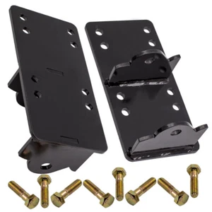 Engine Swap Adapter Plate Engine Mount Bracket LH RH Fit For Chevy LS LSX 73-98 - Foto 1 di 12