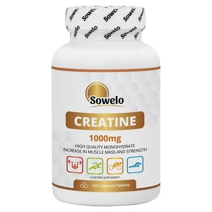 Creatina Monohidrato 1000mg Comprimidos – Fuerza, Energía, Recuperación – Sowelo - Imagen 1 de 10