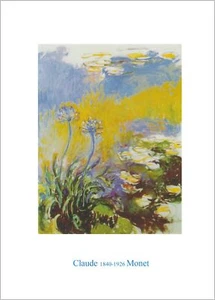 The Agapanthes (Les Agapanthes) by Claude Monet 28x20 Museum Art Print - Picture 1 of 1
