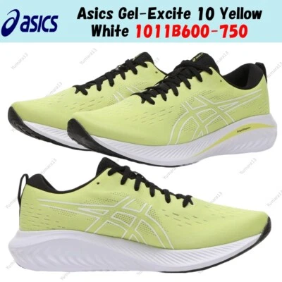 Asics Gel-Excite 10 Amarillo Blanco 1011B600-750 Hombres Talla - Imagen 1 de 4