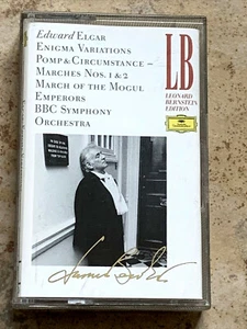 DG DIGITAL ELGAR ENIGMA VARIATIONS - BERNSTEIN CASSETTE PAPER LABELS NEAR MINT - Picture 1 of 7