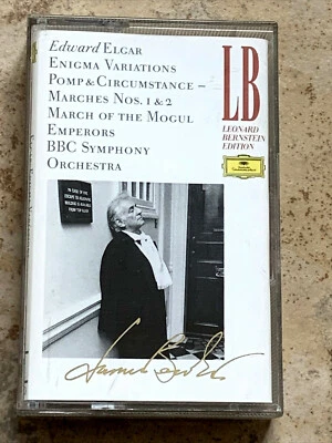 DG DIGITAL ELGAR ENIGMA VARIATIONS - BERNSTEIN CASSETTE PAPER LABELS NEAR MINT - Image 1 of 4
