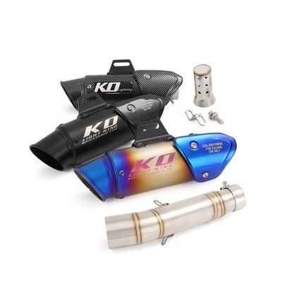 Slip Exhaust Mid Link Pipe Muffler For Honda CB300F 2015-2018 CBR300R 2013-2019 - Imagen 1 de 4