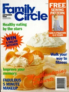 Family Circle - September 1990 - rare 1990s Australian home/cookery magazine - Picture 1 of 3
