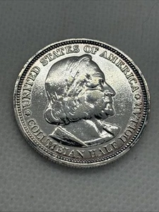 1893 Columbian Expo Commemorative Half Dollar - Scarce - Picture 1 of 6