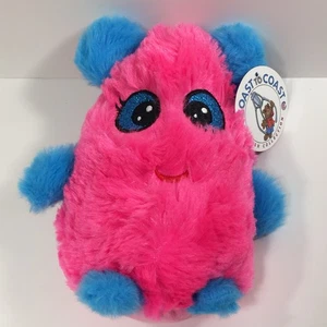 Coast to Coast Entertainment rosa blau flauschiges niedliches Monster Plüschtier Stofftier 8 Zoll - Bild 1 von 17