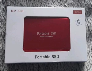 SSD Festplatte 16 TB Highspeed USB 3.0 Type C Neu MEGASPEICHER kompakt - Bild 1 von 4