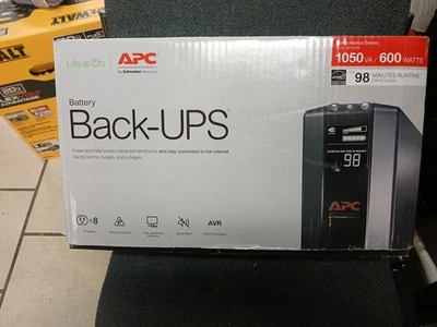 APC - Back-UPS Pro 1050VA Retail, 1050VA, 600W, 8 outlets - Black - Image 1 of 4