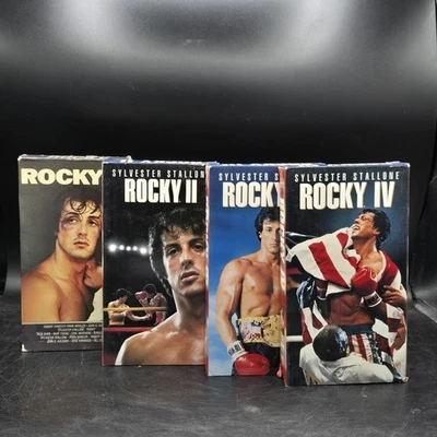 The Rocky Movie Collection Lo Of 4 ( 1 2 3 5) VHS  Set Sylvester Stallone - Image 1 of 4