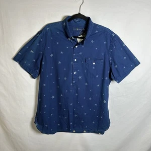 Nueva Camisa Pullover Ralph Lauren 1/2 Botón Para Hombres XL Azul Índigo Estrellas 4 de Julio - Imagen 1 de 19