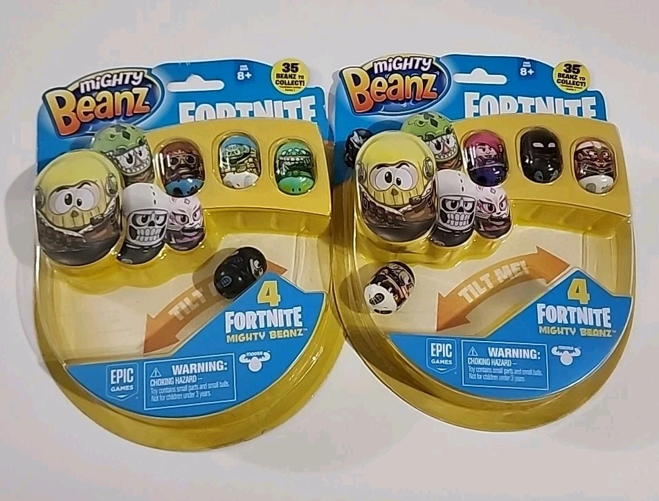 Paquete de 4 frijoles Mighty Beanz Fortnite nuevos  Foto 1 de 4