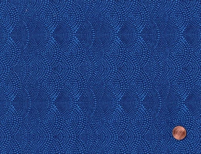 SCALLOPED HILLS, Cori Dantini AZUL REAL, 100% tela de algodón, 1 yarda Foto 1 de 2