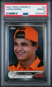 PSA 10 2022 Topps Chrome Formula 1 #34 Lando Norris - Bild 1 von 2
