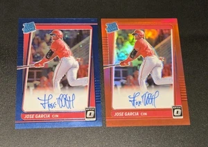 Jose Garcia Barrero Auto /50 Red Prizm /99 Blue Stars Rated Rookie RC 2021 Optic - Bild 1 von 6