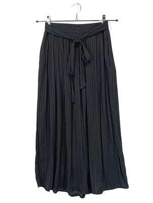 ZARA Falda pantalón de pernera ancha Mujeres Pantalón Talla EU 36 negro elegante - Imagen 1 de 4