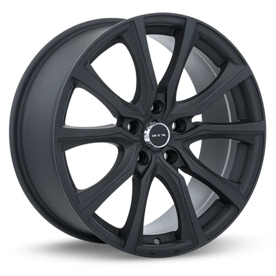 4 New 15x6.5 RTX Contour Matte Black 5x114.3 ET40 wheel/rim - Image 1 of 4