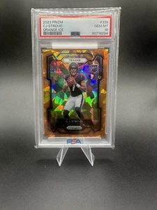 2023 Panini Prizm #339 CJ C.J. Stroud Orange Ice Houston Texans RC PSA 10 - Bild 1 von 2