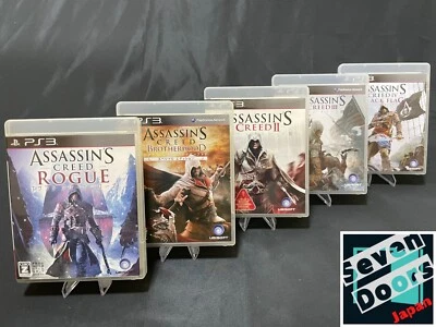 Lot 5 Assassin's Creed : Rogue Brotherhood Ⅱ Ⅲ Ⅳ Black Flag set Sony PS3 Japan - Image 1 of 4