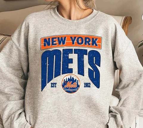 Vintage New York Mets EST 1962 Logo Sweatshirt, MLB Baseball SweatShirt KV5303 Cover