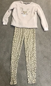 Falls Creek Girls Youth 2pc. Reindeer Soft Pajamas Size 14 - Picture 1 of 4