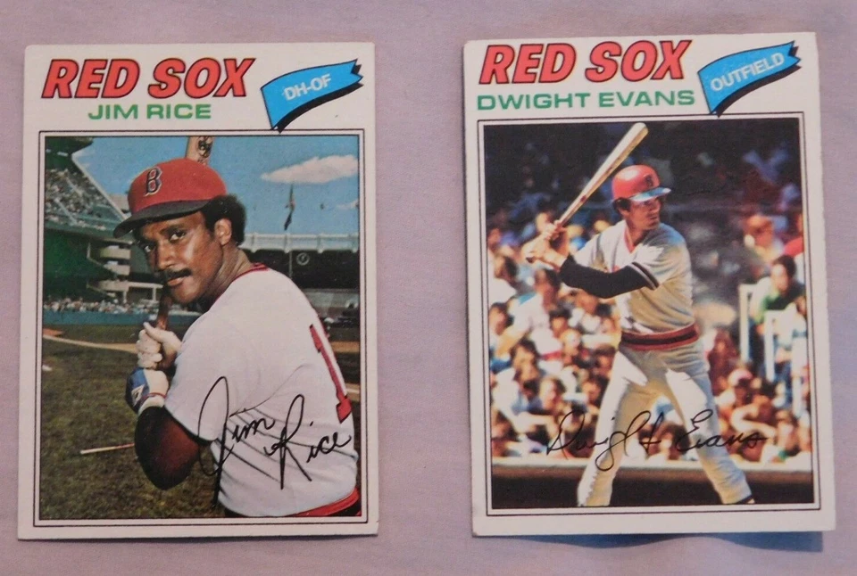 1977 Topps Boston Red Sox Baseball Card Pick one - Image 1 of 1