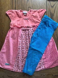 Naartjie Dress & Leggings Set Girls Outfit Size 6 - Picture 1 of 7