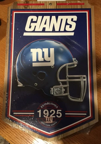 New York Giants Wood Plaque 17x12 Cover