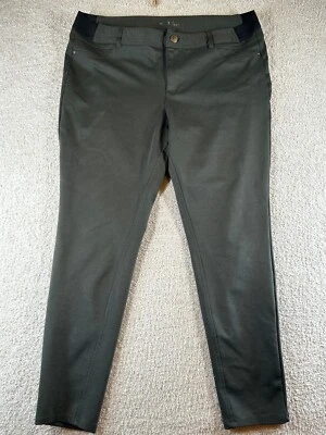 Pantalones ajustados Simply Vera Wang talla S oliva oscuro elásticos cómodos para mujer” Foto 1 de 4