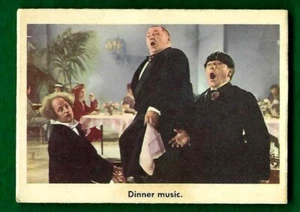 THE THREE STOOGES 1959 FLEER CREAM BACK CARD NO.65 DINNER MUSIC NR MT - Picture 1 of 3