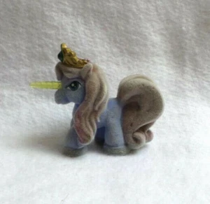 FIGURINE FILLY PONEY LICORNE UNICORN SKY VELOURS FLOQUÉ VIOLET & MARRON - Bild 1 von 5