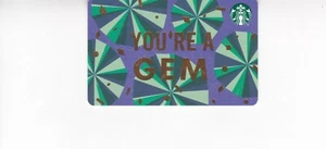 Starbucks Card "Recycled Spring 2020 You're A Gem" PIN COVER INTACT - Picture 1 of 1