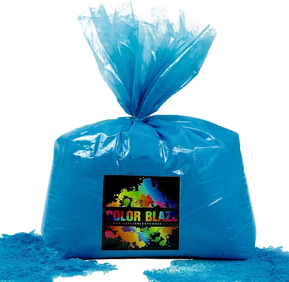 Color Blaze - 25 lbs Blue Color Powder - Holi Fun Runs Festivals Color War Party - Image 1 of 4