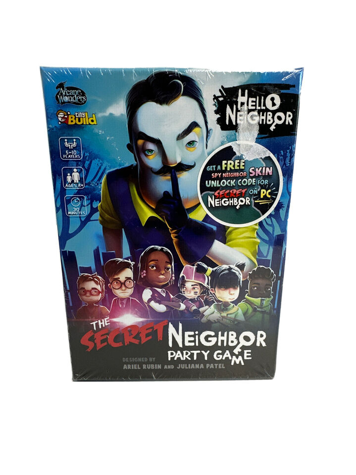  Arcane Wonders Hello Neighbor The Secret Neighbor Party Game ,  Blue : Toys & Games