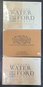 Lot Of 3 Water Color Paper Books Saunders Waterford & Whatman - Picture 1 of 7