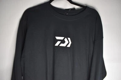Camisa de pesca Daiwa negra manga larga 100 % algodón talla: pequeña Foto 1 de 3