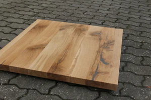 Tischplatte Regalbrett Platte Eiche Wild Antik Massiv Holz Leimholz Brett NEU - Bild 1 von 12