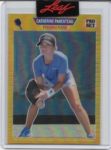 Catherine Parenteau 2023 Leaf Pro Set Gold SP #/199 Pickleball Varied Numbering - Picture 1 of 1