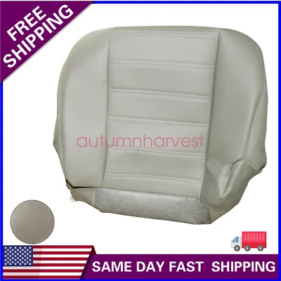 Driver Side Bottom Leather Seat Cover Fits 2004 to 2006 2007 Hummer H2 Gray - Image 1 of 4