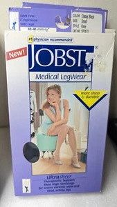 Nuevas Medias de Compresión Ultra Transparentes JOBST 30-40 mmHg Rodilla Pequeñas Clásicas Negras  - Imagen 1 de 4