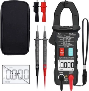 Pinza amperimétrica digital profesional 6000 multímetro CA DC 600A ohmios capacitancia TEMP - Imagen 1 de 12