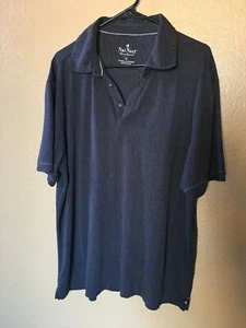 Nat Nast Luxury Originals Polo Shirt Mens XL Charcoal Gray Stripe Modal Blend - Picture 1 of 4