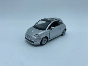 Fiat 500 Gray Car Model - Kinsmart - Scale 1:28 "NO BOX" - Picture 1 of 5