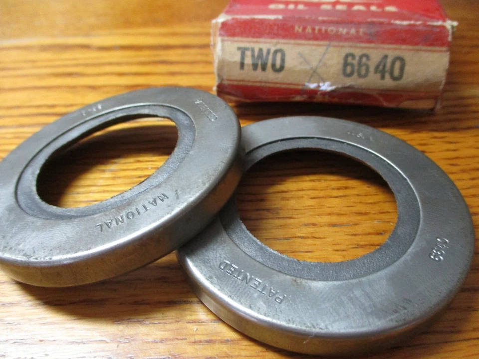 1936 37 38 39 40 41 42 46 47-54 + NASH & LAFAYETTE + Rear Wheel Inner Seals  NOS Foto 1 de 1